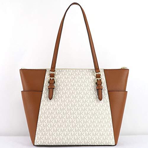 MICHAEL KORS 35T0GCFT3B Charlotte Large Logo Tote Bag In