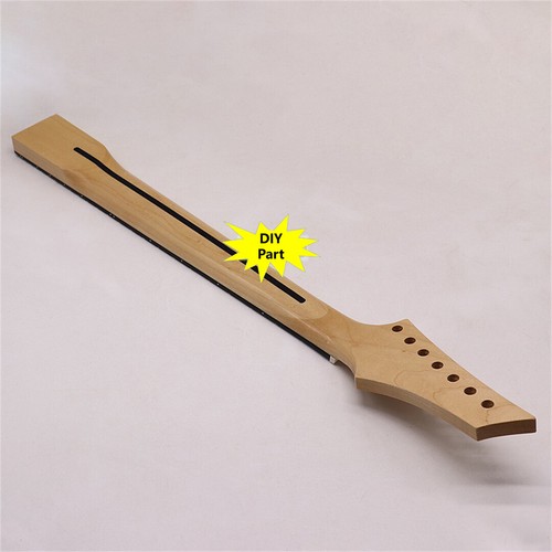 Left Hand 7 String Maple Electric Guitar Neck Replacement 24 Frets Clear Gloss - Picture 5 of 8