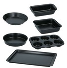 Non Stick Bakeware Pie Cake Tins Oven Baking Tray Loaf Square Round Muffin Tray 