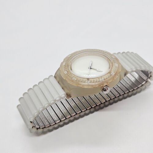 1997 Full Glow Swiss Made Swatch Scuba Quartz Watch with Box and Papers RARE 90s - Picture 9 of 14
