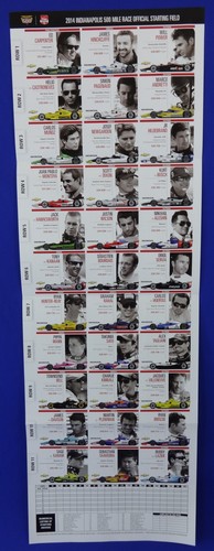 2014 Grand Prix of Indianapolis Indy 500 Program Ryan Hunter-Reay Starting Line - Picture 7 of 9