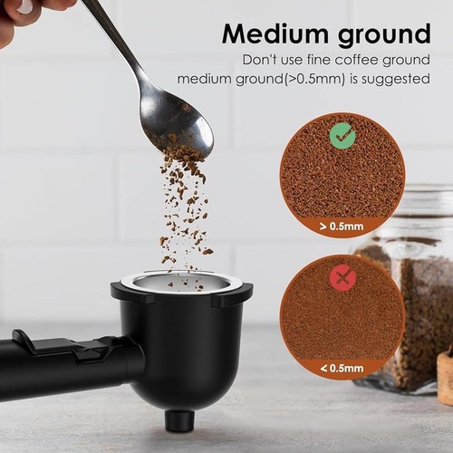 Espresso Cappuccino Machine W/ Milk Frother 3.5 Bar Portable Coffee Maker 800W - Picture 7 of 9