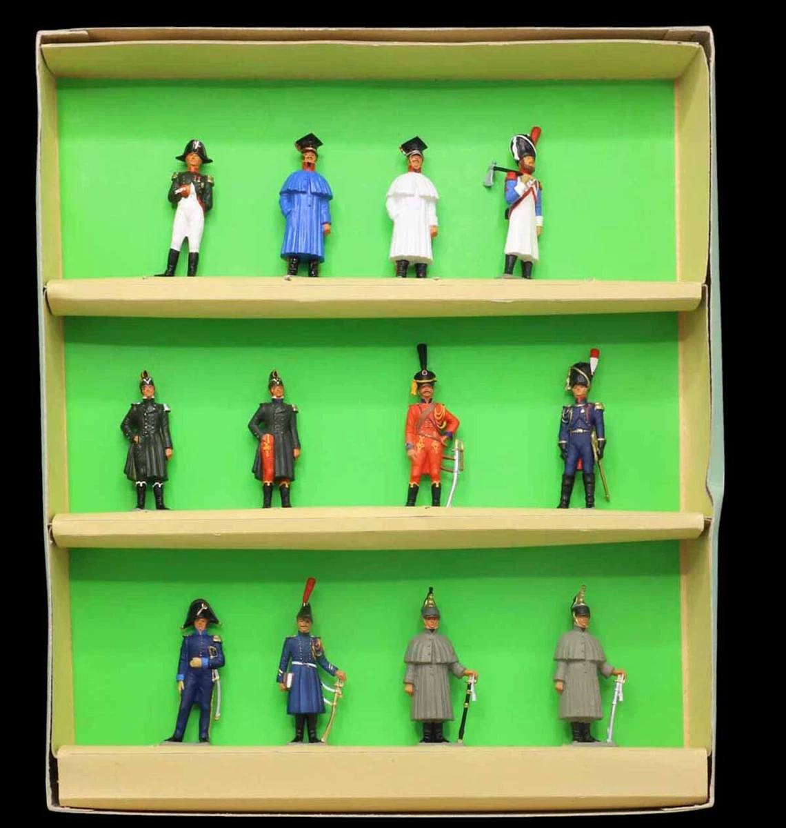 Lot d'anciens soldats, cowboy, Starlux Plastique