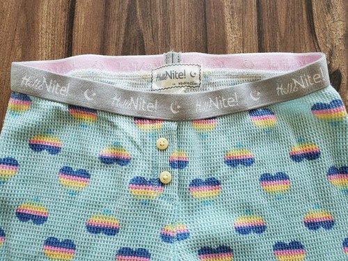 NWT Hello Nite thermal pajama set - hearts - 14 - Picture 6 of 6
