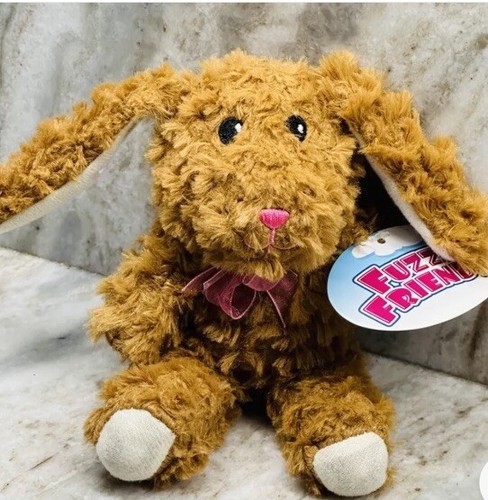Easter Bunny Plush Kids Stuffed Animal FillerSoft Toy 6 In Fluffy Fuzzy Friends - Picture 4 of 5