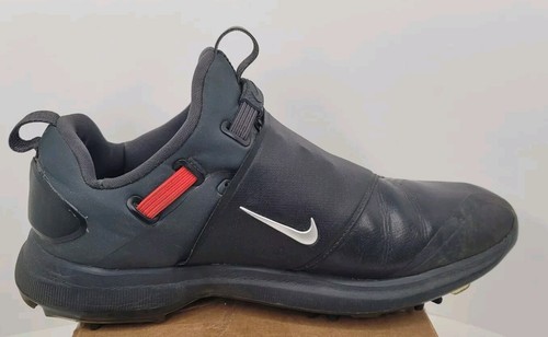 Nike Tour Premiere Black Golf Shoes Fast Fit Mens Sz 10 Model A02241-002 - Picture 7 of 14