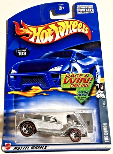 Hot Wheels~ DOUBLE DEMON ~ Lot Of 2 ~ FIRE RODS/RED LINES ~ Red/Silver ~1:64~VG+ - Picture 4 of 15