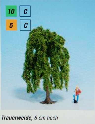 Noch 25950-7 Trauerweide, 8 cm hoch, H0 M1:87
