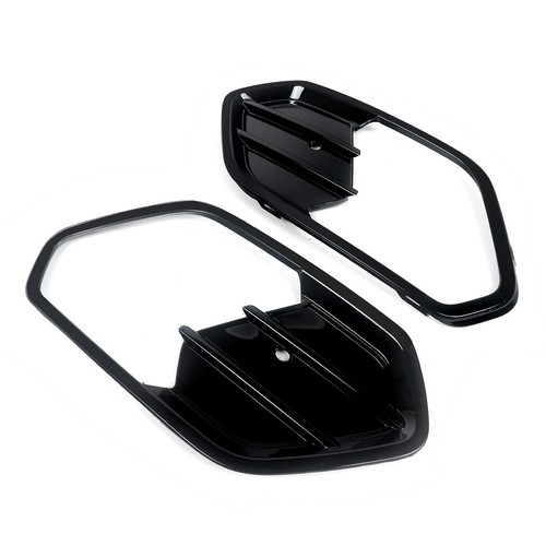 Gloss Black Left Right Side Fog Light Lamp Cover For Ford Escape Kuga 2017-2019 - Foto 11 di 13