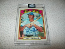 2020 TOPPS ARCHIVES 1972 TOPPS JOE PEPITONE AUTO SIGNED #D38/84 CHICAGO CUBS
