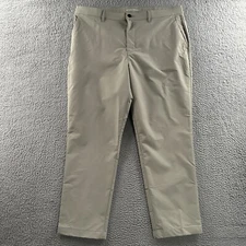 Banana Republic Mens Pants Beige 40x29 Tech Pant Mid Rise 100% Polyester