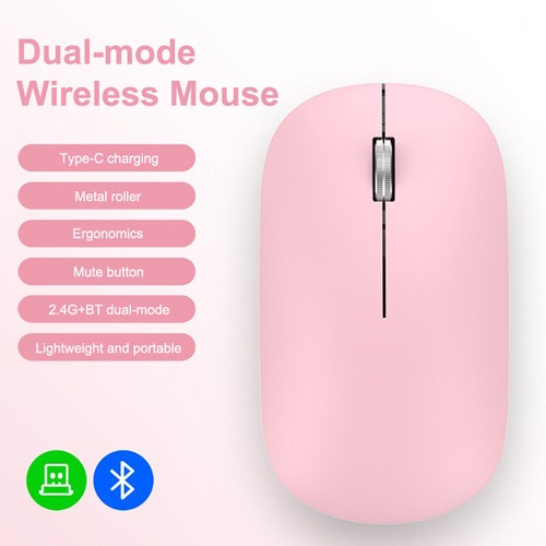 Bluetooth Mouse 2.4G Wireless Mouse Silent Mouse Ergonomic Gaming Office Mice - Bild 14 von 19