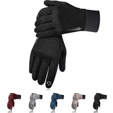 Lightweight Winter Gloves Touch Screen Compatible Thermal Liners for Outdoor Use