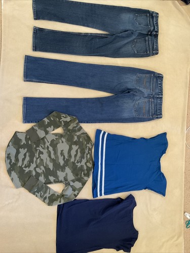 Gap Lands End Old navy girls 12 14 lot jeans shirts - Picture 7 of 10