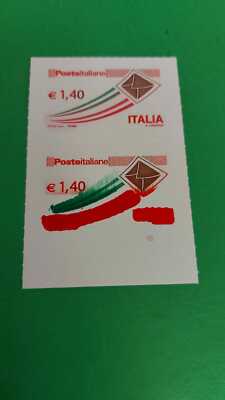 ITALY 2009 - VARIETY Italian Post  . 1.40 with RED and GREEN spot