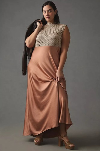 New Mare Mare x Anthropologie Mock-Neck Sleeveless Dress Size Small MSRP: $190 - Picture 5 of 7