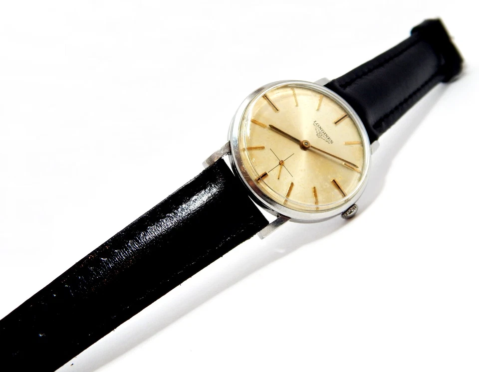 Reloj Vintage LONGINES Cuerda Manual Ref 8903-2 Caja Acero 35mm 1950c Hombre Funcionando Foto 2 de 4