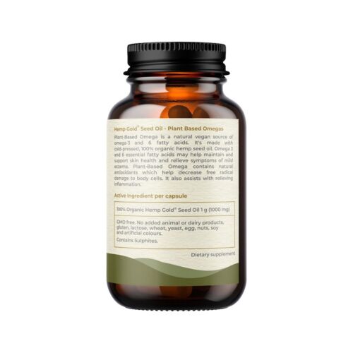 HEMP FOODS AUSTRALIA HEMP SEED OIL CAPSULES 60 CAPS - Picture 6 of 10