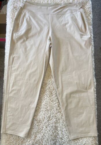 Lululemon Größe 14 Damenhose LW5FLPS neutral minimalistisch Reise Urlaub