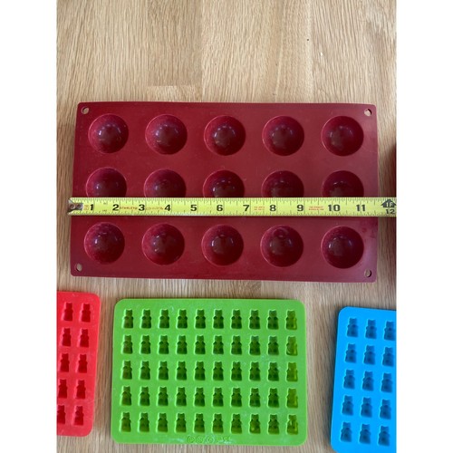 LOT of 12 Silicone Ice Cube Trays Ikea/Halloween/Tiny Gummy Crushed Ice Molds - Picture 14 of 15