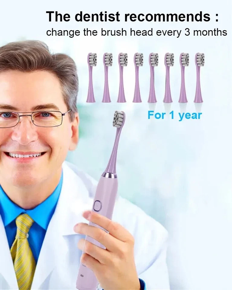 Sonic электрическая зубная щетка умная ультразвуковая отбеливание зубов аккумуляторная - Изображение 2 из 4