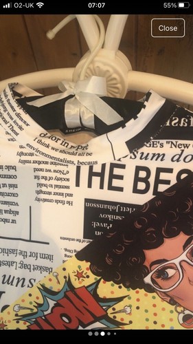 Kleid mit Allover-Print, machen Sie einen Auftritt mit diesem einzigartigen Look 👀  - Bild 5 von 5