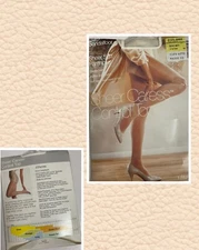 JCPenny Sheer Caress Short Oyster Soft Sheer Control Top Pantyhose