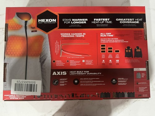 Milwaukee M12 12V Womens Heated Axis Jacket With Battery, Gray, Large - Picture 2 of 3