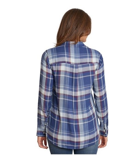 NEU Jessica Simpson kariertes Damenhemd mit Knopfleiste - 3 FARBEN SMALL, X SMALL - Bild 13 von 16