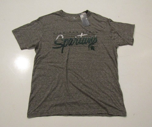 NWT Unisex KNIGHTS APPAREL Gray MICHIGAN STATE Spartans S/S Shirt Sz Large - Bild 1 von 2