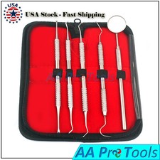 Dental Tartar Calculus Plaque Remover Tooth Scraper Mirror Scaler Kit Set