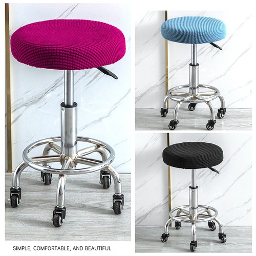 Seat Chair Slipcover Thick Round Chair Cover Bar Stool Cover Elastic Washable  - - Bild 7 von 32