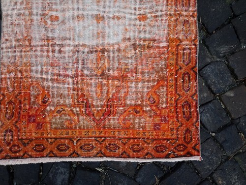 Turkish Antique rug Bohemian Area rug Oushak rug Vintage Rug Handmade Wool rug - Picture 10 of 12