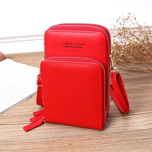 Women Crossbody Phone Purse Touch Screen Wallet RFID Blocking with 2 Straps US - Picture 12 of 26