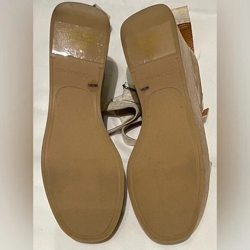 Lucky Brand - Demmia Buttered Yellow Platform Wedge Sandal Women Size 6 - Picture 5 of 7