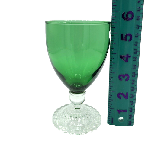 Vintage Anchor Hocking Boopie Blase Fuß Wasser Wein Kelch Glas 5-1/2" x 3-1/4" - Bild 7 von 10