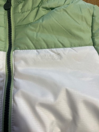 Regatta 7-8 Years White, Black & Green Water Repellent Jacket, Boys, Girls - Picture 7 of 11