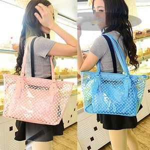 clear transparent shoulder bag