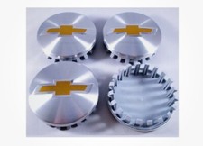 4x FOR Chevrolet Brushed Aluminum wheel Center Caps 22837060 83mm 3.25"-4X