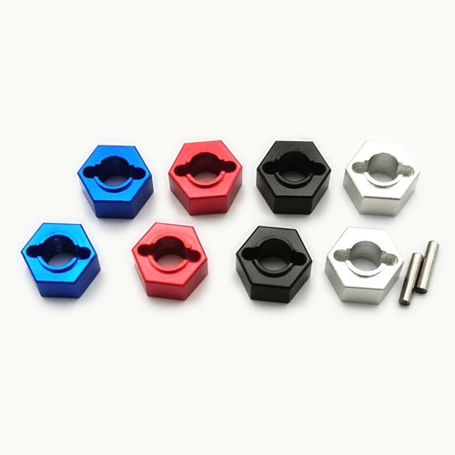 Hexagonale de roue avec broche pour Losi Mini-T 2.0 Mini-B LOS212011 aluminium 2 pièces - Photo 1/9