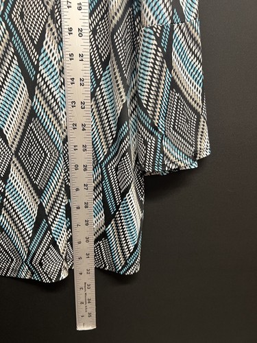 Damen 3/4 Arm Oberteil Bluse Multi Stretch Übergröße 3X Neu ohne Etikett - Bild 7 von 7