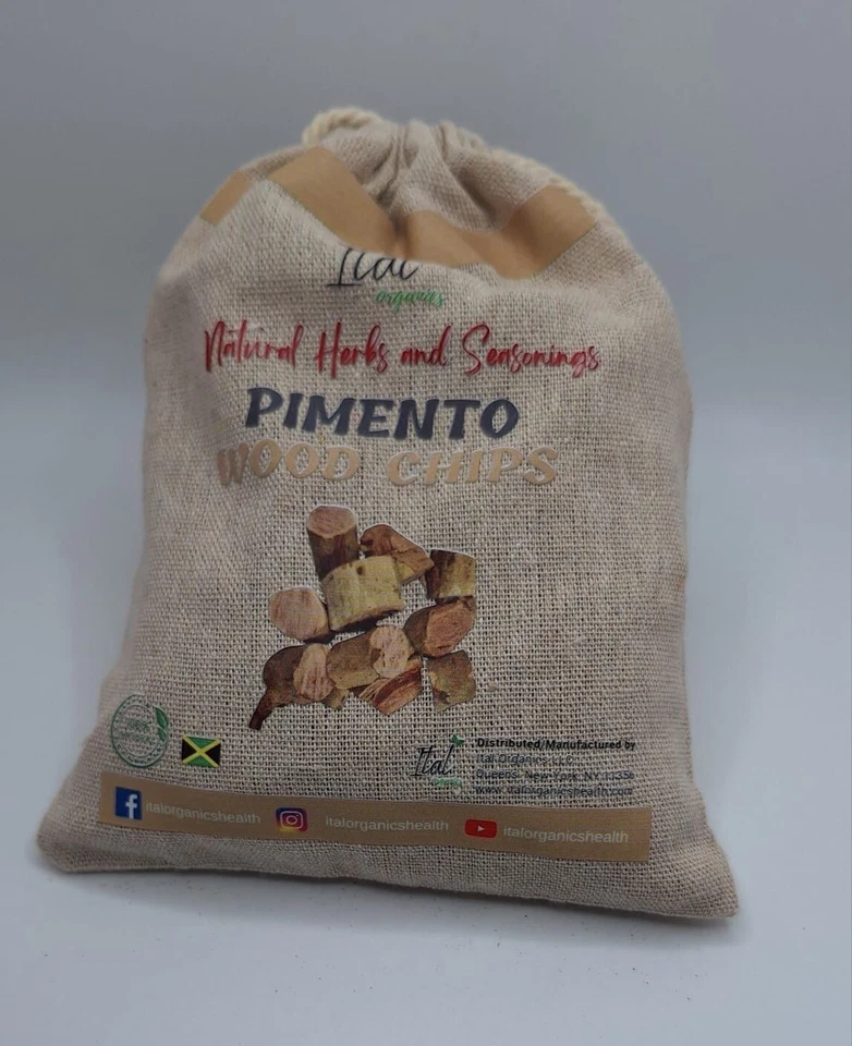 Astillas de madera de pimento 100 % orgánicas Ital Organics - 1 lb Foto 4 de 4