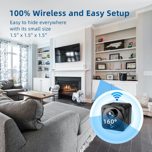 Mini IP Kamera Nachtsicht WLAN 4K HD WiFi Camera Überwachungkamera Spycam 1080P - Bild 2 von 18