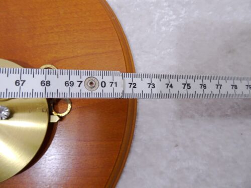 8Cu8uG - Hermle Design Quartz Wall Clock Wooden Case - Vintage Circa 1970 - 72cm - Picture 5 of 8