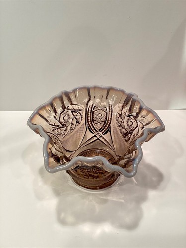 Westmoreland Flieder Schale weiß opalisierender Rand - Bild 4 von 9