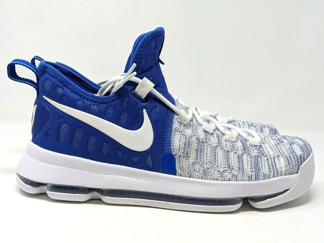 kd shoes blue and white