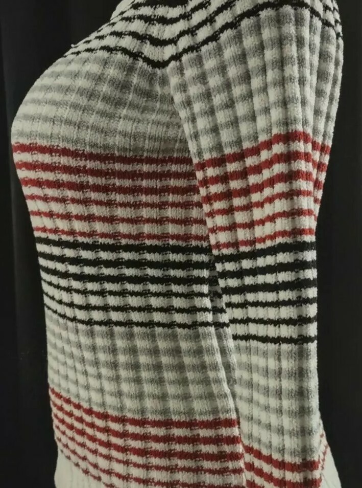 Basic Edition Striped Multicolor Sweater Size L - image 6