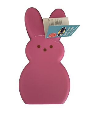 Peeps Pink Easter Bunny Marshmallow 10'' LED Plastic Blow Mold Candle