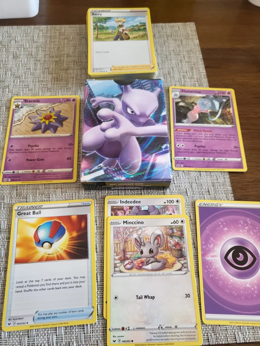 Pokemon GO Trading Card Game - V Battle Deck - MEWTWO V (60-Card Deck) 