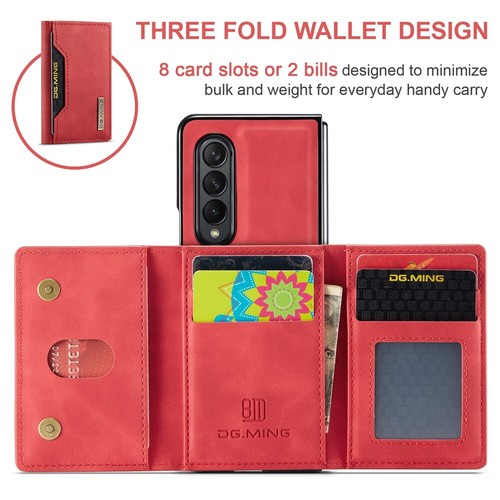 Leder Hülle Für Samsung Galaxy Z Fold 5 4 3 5G Magnet Wallet Handy Tasche Schutz - Bild 71 von 79